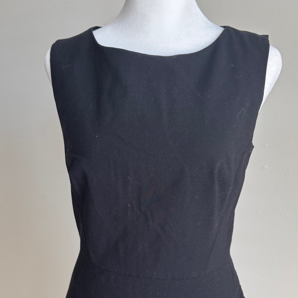 Banana Republic Black Asymmetrical Ruffle Dress - Picture 3 of 9